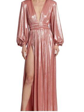 Bronx and Banco Zoe Metallic Rose Gown Size US 4/Small